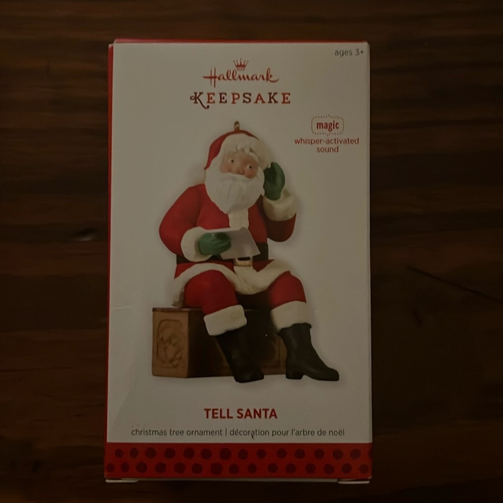 Hallmark keepsake tell Santa